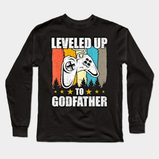 Leveled up to  Video Gamer Gaming Long Sleeve T-Shirt